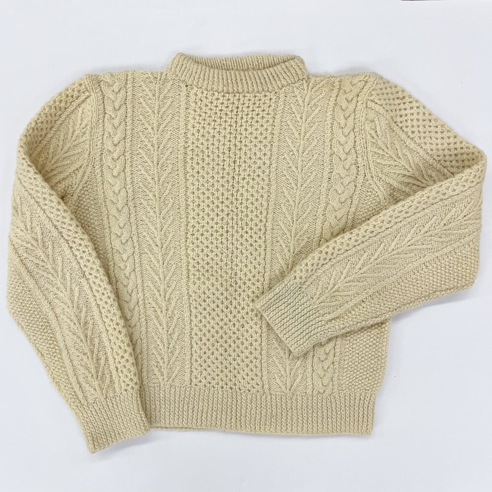 Vintage Hand Knit Sweater | Cable Knit
